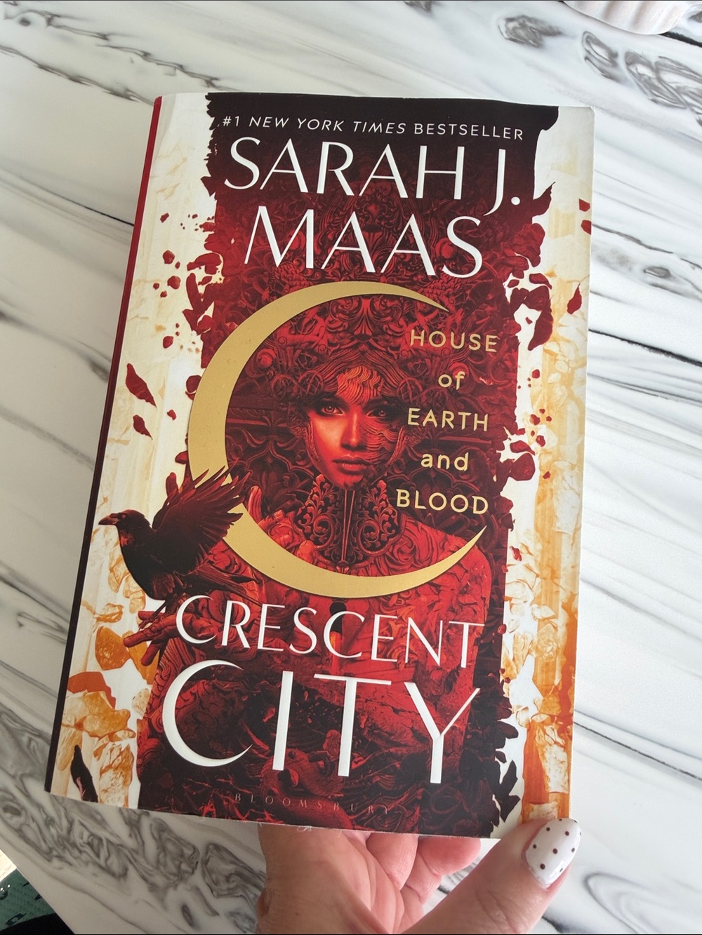 Crescent City book one paper back - Red and Gold Cover